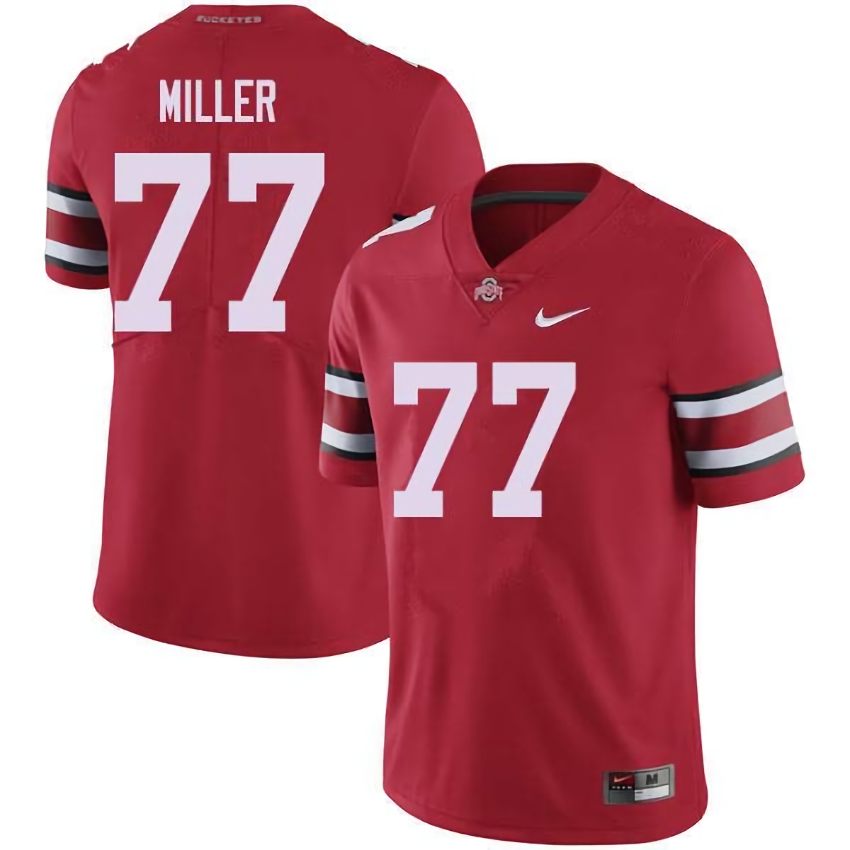 Harry Miller Ohio State Buckeyes Men's NCAA #77 Nike Red College Stitched Football Jersey MUH5556QK
